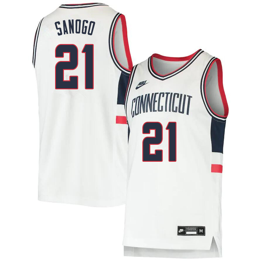 2021 Men #21 Adama Sanogo Uconn Huskies College Basketball Jerseys Sale-Throwback